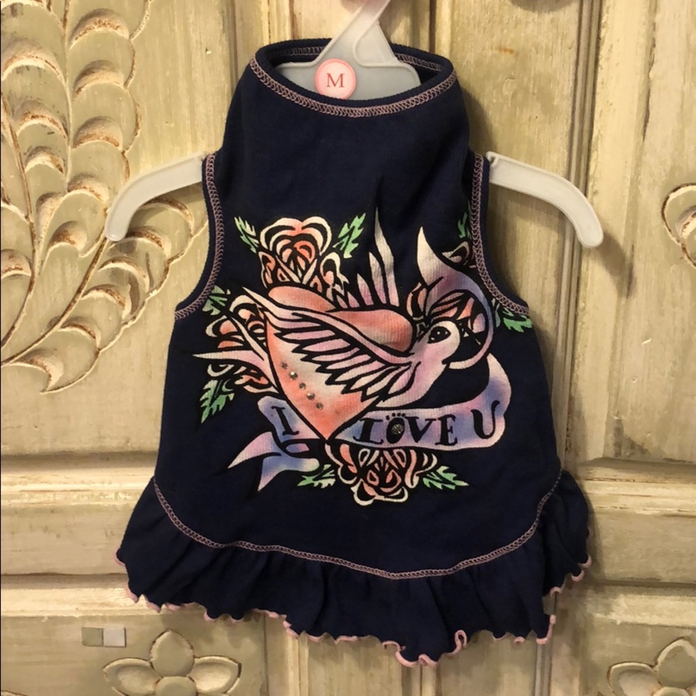 Navy Blue dog outfit